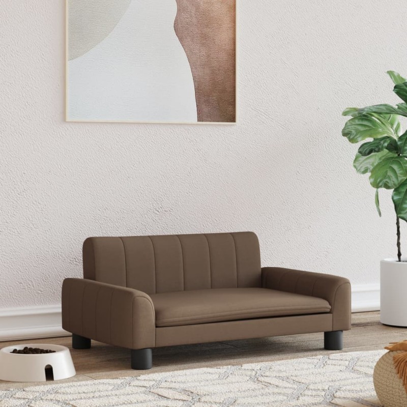 Hundebett Braun 70x45x30 cm Stoff Hundebett Braun 70x45x30 cm Stoff