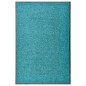 vidaXL Fußmatte Waschbar Cyan 60x90 cm vidaXL Fußmatte Waschbar Cyan 60x90 cm