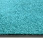 vidaXL Fußmatte Waschbar Cyan 60x90 cm vidaXL Fußmatte Waschbar Cyan 60x90 cm