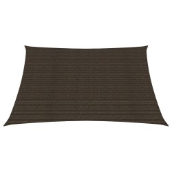 vidaXL Sonnensegel 160 g/m² Braun 3,6x3,6 m HDPE 