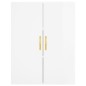 vidaXL Highboard Hochglanz-Weiß 69,5x34x180 cm Holzwerkstoff vidaXL Highboard Hochglanz-Weiß 69,5x34x180 cm Holzwerkstoff