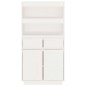 vidaXL Highboard Weiß 60x40x116,5 cm Massivholz Kiefer vidaXL Highboard Weiß 60x40x116,5 cm Massivholz Kiefer