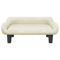 Hundebett Creme 70x40x24 cm Samt Hundebett Creme 70x40x24 cm Samt