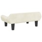Hundebett Creme 70x40x24 cm Samt Hundebett Creme 70x40x24 cm Samt
