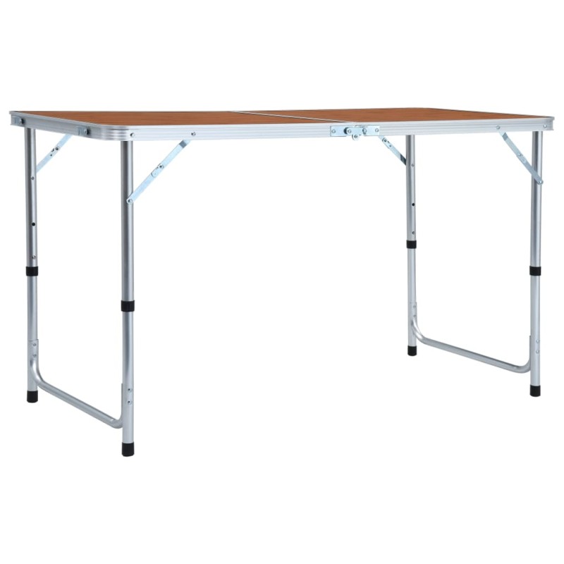 vidaXL Klappbarer Campingtisch Aluminium 120 x 60 cm vidaXL Klappbarer Campingtisch Aluminium 120 x 60 cm
