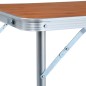 vidaXL Klappbarer Campingtisch Aluminium 120 x 60 cm vidaXL Klappbarer Campingtisch Aluminium 120 x 60 cm