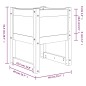 vidaXL Pflanzkübel Weiß 40x40x52,5 cm Massivholz Kiefer vidaXL Pflanzkübel Weiß 40x40x52,5 cm Massivholz Kiefer