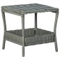 vidaXL Gartentisch Hellgrau 45x45x46,5 cm Poly Rattan vidaXL Gartentisch Hellgrau 45x45x46,5 cm Poly Rattan
