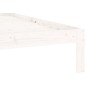 vidaXL Massivholzbett Weiß Kiefer 100x200 cm vidaXL Massivholzbett Weiß Kiefer 100x200 cm