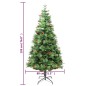 vidaXL Weihnachtsbaum mit LEDs & Kiefernzapfen Grün 195 cm PVC & PE vidaXL Weihnachtsbaum mit LEDs & Kiefernzapfen Grün 195 cm PVC & PE