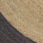 vidaXL Teppich Handgefertigt Jute mit Dunkelgrauem Rand 90 cm vidaXL Teppich Handgefertigt Jute mit Dunkelgrauem Rand 90 cm
