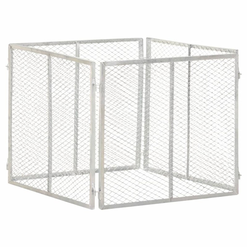 vidaXL Gartenkomposter 85x85x70 cm Verzinktes Eisen vidaXL Gartenkomposter 85x85x70 cm Verzinktes Eisen