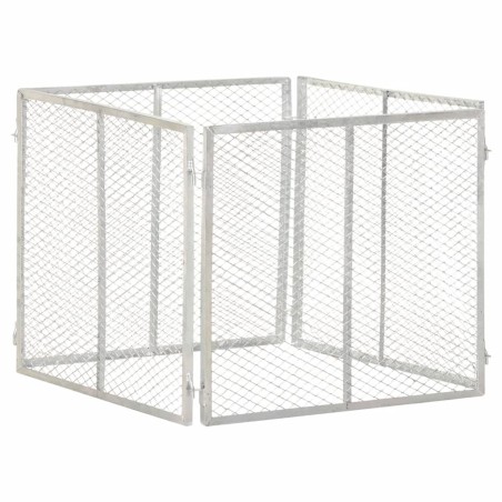 vidaXL Gartenkomposter 85x85x70 cm Verzinktes Eisen