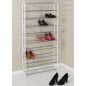 HI Schuhregal für 40 Paar Schuhe Wellenform Weiß HI Schuhregal für 40 Paar Schuhe Wellenform Weiß