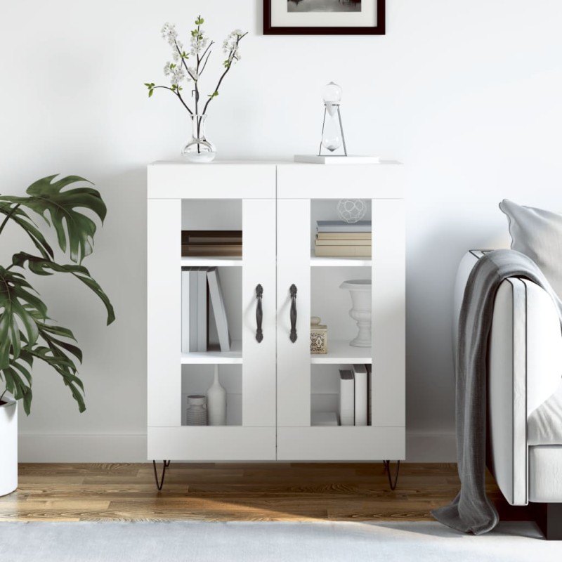 vidaXL Sideboard Weiß 69,5x34x90 cm Holzwerkstoff vidaXL Sideboard Weiß 69,5x34x90 cm Holzwerkstoff