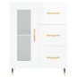 vidaXL Highboard Hochglanz-Weiß 69,5x34x180 cm Holzwerkstoff vidaXL Highboard Hochglanz-Weiß 69,5x34x180 cm Holzwerkstoff