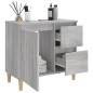 vidaXL Badschrank Grau Sonoma 65x33x60 cm Holzwerkstoff vidaXL Badschrank Grau Sonoma 65x33x60 cm Holzwerkstoff