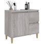 vidaXL Badschrank Grau Sonoma 65x33x60 cm Holzwerkstoff vidaXL Badschrank Grau Sonoma 65x33x60 cm Holzwerkstoff
