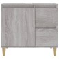 vidaXL Badschrank Grau Sonoma 65x33x60 cm Holzwerkstoff vidaXL Badschrank Grau Sonoma 65x33x60 cm Holzwerkstoff