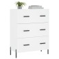 vidaXL Sideboard Weiß 69,5x34x90 cm Holzwerkstoff vidaXL Sideboard Weiß 69,5x34x90 cm Holzwerkstoff