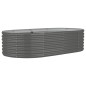 vidaXL Hochbeet Pulverbeschichteter Stahl 152x80x36 cm Grau vidaXL Hochbeet Pulverbeschichteter Stahl 152x80x36 cm Grau
