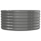 vidaXL Hochbeet Pulverbeschichteter Stahl 152x80x36 cm Grau vidaXL Hochbeet Pulverbeschichteter Stahl 152x80x36 cm Grau