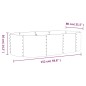 vidaXL Hochbeet Pulverbeschichteter Stahl 152x80x36 cm Grau vidaXL Hochbeet Pulverbeschichteter Stahl 152x80x36 cm Grau