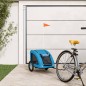 vidaXL Fahrradanhänger für Hunde Blau Oxford-Gewebe und Eisen vidaXL Fahrradanhänger für Hunde Blau Oxford-Gewebe und Eisen