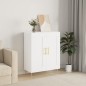 vidaXL Sideboard Hochglanz-Weiß 69,5x34x90 cm Holzwerkstoff vidaXL Sideboard Hochglanz-Weiß 69,5x34x90 cm Holzwerkstoff