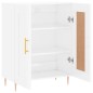 vidaXL Sideboard Hochglanz-Weiß 69,5x34x90 cm Holzwerkstoff vidaXL Sideboard Hochglanz-Weiß 69,5x34x90 cm Holzwerkstoff