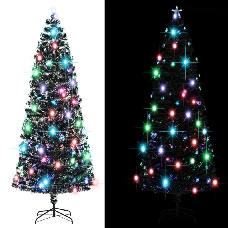 vidaXL Künstlicher Weihnachtsbaum mit Ständer/LED 240 cm Fiberoptik vidaXL Künstlicher Weihnachtsbaum mit Ständer/LED 240 cm Fiberoptik