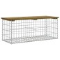 vidaXL Gartenbank aus Gabionen 103x44x42 cm Kiefernholz Imprägniert vidaXL Gartenbank aus Gabionen 103x44x42 cm Kiefernholz Imprägniert