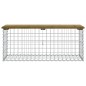 vidaXL Gartenbank aus Gabionen 103x44x42 cm Kiefernholz Imprägniert vidaXL Gartenbank aus Gabionen 103x44x42 cm Kiefernholz Imprägniert