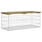 vidaXL Gartenbank aus Gabionen 103x44x42 cm Kiefernholz Imprägniert vidaXL Gartenbank aus Gabionen 103x44x42 cm Kiefernholz Imprägniert