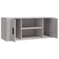 vidaXL TV-Schrank Grau Sonoma 100x35x40 cm Holzwerkstoff vidaXL TV-Schrank Grau Sonoma 100x35x40 cm Holzwerkstoff
