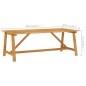 vidaXL Garten-Esstisch 206x100x74 cm Akazie Massivholz vidaXL Garten-Esstisch 206x100x74 cm Akazie Massivholz