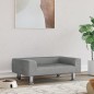 vidaXL Hundebett Hellgrau 70x45x26,5 cm Samt vidaXL Hundebett Hellgrau 70x45x26,5 cm Samt