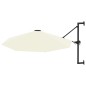 vidaXL Sonnenschirm Wandmontage mit Metallmast 300 cm Sandfarben vidaXL Sonnenschirm Wandmontage mit Metallmast 300 cm Sandfarben