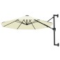 vidaXL Sonnenschirm Wandmontage mit Metallmast 300 cm Sandfarben vidaXL Sonnenschirm Wandmontage mit Metallmast 300 cm Sandfarben