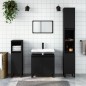 vidaXL Badschrank Schwarz 58x33x60 cm Holzwerkstoff vidaXL Badschrank Schwarz 58x33x60 cm Holzwerkstoff