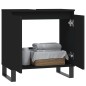 vidaXL Badschrank Schwarz 58x33x60 cm Holzwerkstoff vidaXL Badschrank Schwarz 58x33x60 cm Holzwerkstoff