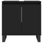 vidaXL Badschrank Schwarz 58x33x60 cm Holzwerkstoff vidaXL Badschrank Schwarz 58x33x60 cm Holzwerkstoff