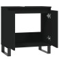 vidaXL Badschrank Schwarz 58x33x60 cm Holzwerkstoff vidaXL Badschrank Schwarz 58x33x60 cm Holzwerkstoff