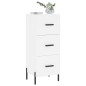vidaXL Sideboard Weiß 34,5x34x90 cm Holzwerkstoff vidaXL Sideboard Weiß 34,5x34x90 cm Holzwerkstoff
