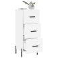 vidaXL Sideboard Weiß 34,5x34x90 cm Holzwerkstoff vidaXL Sideboard Weiß 34,5x34x90 cm Holzwerkstoff