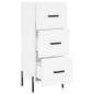vidaXL Sideboard Weiß 34,5x34x90 cm Holzwerkstoff vidaXL Sideboard Weiß 34,5x34x90 cm Holzwerkstoff