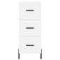 vidaXL Sideboard Weiß 34,5x34x90 cm Holzwerkstoff vidaXL Sideboard Weiß 34,5x34x90 cm Holzwerkstoff