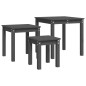 vidaXL Satztische 3 Stk. Grau Massivholz Kiefer vidaXL Satztische 3 Stk. Grau Massivholz Kiefer