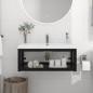 vidaXL Badezimmer Wand-Waschtischgestell Schwarz 79x38x31 cm Eisen vidaXL Badezimmer Wand-Waschtischgestell Schwarz 79x38x31 cm Eisen