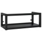 vidaXL Badezimmer Wand-Waschtischgestell Schwarz 79x38x31 cm Eisen vidaXL Badezimmer Wand-Waschtischgestell Schwarz 79x38x31 cm Eisen